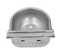 KIMISS Abreuvoir Automatique pour Vache en Acier Inoxydable, Distributeur d'eau pour Bétail avec Boule Flottante, Facile à Nettoyer et à Fixer au Mur