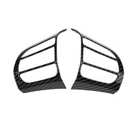 KIMISS ABS Plastique 1 Paire De Voiture Volant Couverture Cadre Garniture Insert Autocollant pour 2017-2020 VUS(Fibre de Carbone)