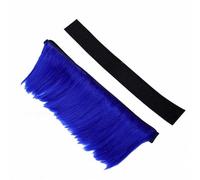 KIMISS Accessoire de Perruque de Casque 12 Pouces, Décoration Synthétique, Fermeture à Crochets et Boucles pour Casque de Moto, Vélo, Ski (BLUE)