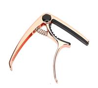 KIMISS Accordeur de clé de Pince de Capodastre de Guitare en Alliage de Zinc pour Instruments à 4-6 Cordes - Accessoire Essentiel pour Guitare, Basse, ukulélé - Outil Musical Compact et Pratique (Or