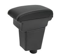 KIMISS Accoudoir Boîte Console de Rangement avec Ports USB, Cuir Artificiel Console Centrale Boîte de Rangement Fermeture Silencieuse Remplacement Confortable pour Captur Clio 4