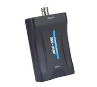 KIMISS Adaptateur Coax vers Convertisseur, Vidéo Composite BNC et Accessoires de Signal 3 5mm 480i 576i, Prise en Charge NTSC PAL Coaxial avec