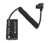 KIMISS Adaptateur d'alimentation enroulé pour Batterie Factice NP-F550, pour Atomos,NP-F970,F570,F550, Lumière LED et Moniteur