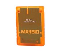 KIMISS Adaptateur de Carte de Stockage Transparent pour - Lecteur de Carte Mémoire Plug and Play pour MX4SIO Compatible avec 2 (Orange Transparent)