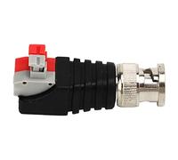 KIMISS Adaptateur de Connecteur Mâle BNC pour la sécurité CCTV, 10 Pièces, Transmission Vidéo Robuste pour Systèmes Cat5/Cat6