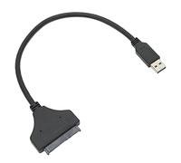 KIMISS Adaptateur de Disque Dur, Vitesse de Transfert USB vers 6 Gbit/s ABS pour Puce ASM1153E 2,5 Pouces USB3.0 Prise et Câbles Play SSD HDD 7-15 Mm avec Indicateur LED