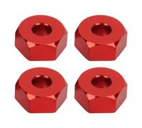 KIMISS Adaptateur de Moyeu de Roue Hexagonale de 12 Mm pour Voitures RC, Entraînement en Alliage d'aluminium 14210, 16208, et Installation (Rouge)
