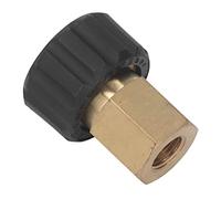 KIMISS Adaptateur de Nettoyeur Haute Pression G1/4" vers Connecteur de Tuyau en Laiton M22 X 1,5 Mm - Anti-Corrosion et Haute Pression jusqu'à 5000 PSI, Compatible avec la Plupart des Tuyaux de