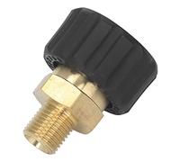 KIMISS Adaptateur de Nettoyeur Haute Pression G1/4" vers Connecteur de Tuyau en Laiton M22 X 1,5 Mm - Anti-Corrosion et Haute Pression jusqu'à 5000 PSI, Compatible avec la Plupart des Tuyaux de