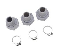 KIMISS Adaptateur de Raccord de Vidange de Piscine pour Tuyau d'eau de 1.5 Pouces, Compatible avec P6A1420, P6D1420, P6H1420, Construction ABS Durable