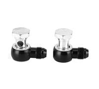 KIMISS Adaptateur de Refroidisseur de Transmission 4L80E 6AN X 1/4NPS, Raccords Banjo à 90° pour Refroidisseur de Transmission GM 4L80E 1997 à Mi-2010 - Connecteur de d'huile (B)