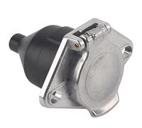 KIMISS Adaptateur universel pour remorque 7 broches + prise de type N 24 V + connecteur de remorque + prise pour feux de remorque