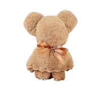 KIMISS Adorable Serviette en Forme d'ours avec Sac - Idéale pour la Fête des Mères, l'obtention d'un Diplôme ou les Activités de Vacances Amusantes - Serviettes Polyvalentes pour les Mains et le