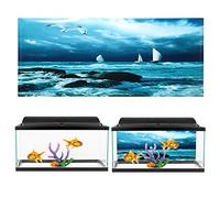 KIMISS Affiche de Fond d'aquarium-décoration d'aquarium de Modèle de Voile de Bateau de Mer Adhésif en PVC pour Les Aquariums à la Maison (61 * 41CM)