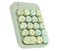 KIMISS AK18 2.4G Clavier Numérique sans Fil, Touches Chocolat, Commutation de Direction de Jeu, adapté aux Systèmes et iOS (Rêve Vert)