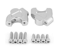 KIMISS Aluminium CNC Fixation de Guidon de Moto Adaptateurs de Hauteur pour R1200GS LC ADV 2014-2018(Argent)