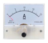 KIMISS Ampèremètre DC 0-20A, Compteur de Courant à Pointeur pour Circuits électriques, Outil de Mesure Fiable pour les Systèmes de Distribution d'énergie