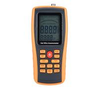 KIMISS Anémomètre à Fil Chaud Numérique, Vitesse du Vent Portable et Jauge de Température - Affichage LCD à Haute sensibilité avec Stockage de Données et Modèle de Sortie USB, Navigation et Surf