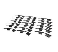 KIMISS Anneau de Protection de Jante de Roue, Type Fendu, Anti-Rayures, Protection Automobile de Remplacement pour Modèle Y Juniper 2025 2026 20 Pouces (Black)