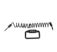 KIMISS Antivol de Casque à Câble Rétractable pour Motos + Antivol de Casque de Vélo de Scooter de Moto Câble Télescopique Mot de Passe à 3 Chiffres + Conception Légère + Sports et Plein Air