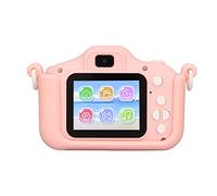 KIMISS Appareil Photo Numérique pour Enfants pour Garçons et Filles, écran IPS HD 2 Pouces avec Double Objectif, Enregistrement MP3 et Vidéo pour Enfants âgés de 3 à 10 Ans (Pink)