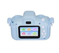 KIMISS Appareil Photo Numérique pour Enfants pour Garçons et Filles, écran IPS HD 2 Pouces avec Double Objectif, Enregistrement MP3 et Vidéo pour Enfants âgés de 3 à 10 Ans (Blue)