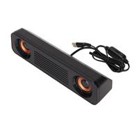 KIMISS Ashata Wired Soundbar Soundbar with Subwoofer Abs Wired Speaker HiFi Stereo Subwoofer USB Powered 3.5Mm Plug Portable Desktop Long Speaker for TV Cfor OMPuter