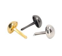 KIMISS Attaches Parisiennes en Laiton 300 Pièces 10 Mm Mini Attaches Parisiennes Argent or Argent Gris Rond en Laiton en Métal pour Bricolage Artisanat Scrapbooking