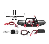 KIMISS Avant en Alliage D'aluminium, Treuil pour Pare-Chocs de Treuil sur Chenilles Traxxas 4 RC avec Accessoires Traxxas Haute Pièce de Mise à Niveau de Chenille de Voiture