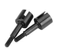 KIMISS Axe de Roue Métallique en Alliage d'aluminium Durable pour Pièce de Voiture HIMOTO 1/10 E10MTL/E10MT/E10BP RC + Traitement Précis CNC + Pièce et Accessoires de Modèle RC (31020BL Noir)