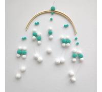 KIMISS Baby Crib Mobile Wind - Boule en Feutre en Bois Décoration de Nurserie de Bec de Lit pour & - de Style Nordique de Style Nordique