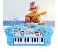 KIMISS Baby Electronic Piano Toy - Early E Onal Music Toy pour 'Piano avec Modes Réglables, Plastique Non Toxique, activité Intérieure ou Extérieure Amusante (Blue)