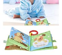 KIMISS Baby Soft Tissing Story Book - Infant Rattle Toy pour Early E on - Livre de Tissu Engageant avec Le Son Plus Grand pour Les Bébés 6 Mois et Plus (Type 1)