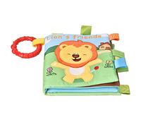 KIMISS Baby Soft Tissing Story Book - Infant Rattle Toy pour Early E on - Livre de Tissu Engageant avec Le Son Plus Grand pour Les Bébés 6 Mois et Plus (Lion)