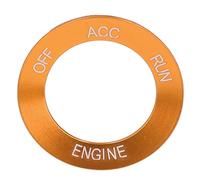 KIMISS Bague de Commutation de Démarrage et d'arrêt du Moteur pour Challenger 2010-2021, 2010-2021, 2014-2021 - Remplacement Antirouille en Alliage d'aluminium (ORANGE)