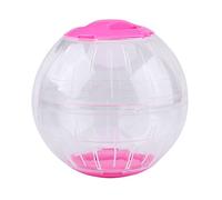 KIMISS Balle d'exercice pour Hamster pour Nains et Petits Animaux de Compagnie - Jouet de Course Transparent de 12 Cm pour l'activité et Le Plaisir (Rose)