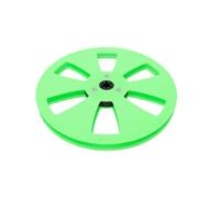 KIMISS Bande de Bobine Vide 7 Pouces, Conception à 6 Trous (GREEN) | Construction ABS de haute qualité, Compatible avec l\'enregistrement analogique, Idéal pour les ingénieurs du son,