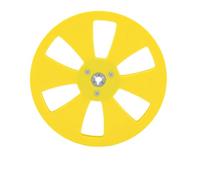KIMISS Bande de Bobine Vide 7 Pouces, Conception à 6 Trous (YELLOW) | Construction ABS de haute qualité, Compatible avec l\'enregistrement analogique, Idéal pour les ingénieurs du son,