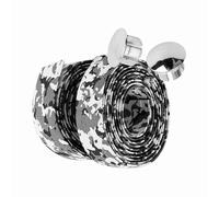 KIMISS Bande de Guidon de Vélo, 2 Pièces, Enveloppe de Route de Cyclisme, Douce, Antidérapante, Résistante à la Transpiration, 2 Bouchons, Poignée Noire et Blanche avec et Pièces par Ensemble de