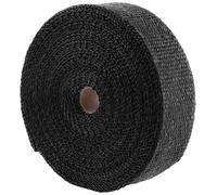 KIMISS Bande Thermique d'échappement pour Voiture et Moto - Ruban Isolant 2000 ℉ 50 Mm X 15 M avec 10 Attaches en Acier Inoxydable