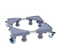 KIMISS Base Mobile pour Support de Réfrigérateur avec 4 Roues Verrouillables pour Machine à Laver et Sèche-linge Réglables - Meuble Robuste pour Gros Appareils électroménagers