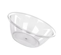 KIMISS Basin de Lavage avec Bouchon de Vidange, Baignoire à Plat Rond Transparente pour la Cuisine, la Salle de Bain et le Camping Utilisation (Petit) (Moyen) (Grand)