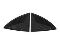 KIMISS Becquet de Fenêtre Latérale 2 Pièces pour Modèle Y 2021-2023-couvercle d'ombrage Triangulaire à Lisse pour Un Style et Une Protection Améliorés (Vernis Noir)