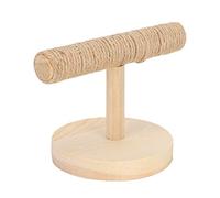KIMISS Bird Stand for Small Birds - Wood Training Playground pour Les Perroquets, Playstand avec Accessoires d'escalade et Jouets en Corde