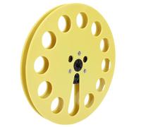 KIMISS Bobine de Réception Vide de 7 Pouces 1/4 Pouces pour Lecteur de Bande, Accessoire d'enregistrement en Plastique Durable à 12 Trous (YELLOW)
