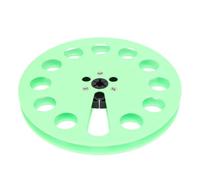KIMISS Bobine de Réception Vide de 7 Pouces 1/4 Pouces pour Lecteur de Bande, Accessoire d'enregistrement en Plastique Durable à 12 Trous (GREEN)