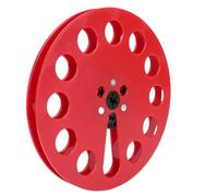 KIMISS Bobine de Réception Vide de 7 Pouces 1/4 Pouces pour Lecteur de Bande, Accessoire d'enregistrement en Plastique Durable à 12 Trous (rouge)