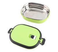 KIMISS Boîte à Déjeuner Isolée Empilable pour Pique-nique en Plein Air, Récipient Alimentaire Thermique Portable en Acier Inoxydable avec Conception étanche (1 niveau)