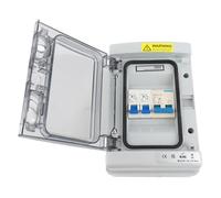 KIMISS Boîte de Distribution de Disjoncteur de Circuit étanche pour les Garages et Usage Extérieur, Conception ABS PC, Protection IP65 pour la sécurité électrique