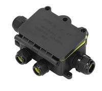 KIMISS Boîte de Jonction étanche IP68 pour Connexions de Câbles électriques, Boîte de Jonction à 6 Voies pour Lampadaires et Projets Lourds